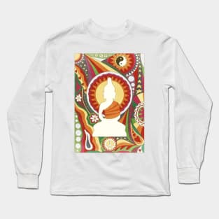 Vintage Psychedelic Buddha Long Sleeve T-Shirt